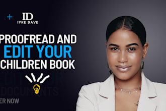 be your children book editor and proofreader