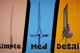model 3d game assets for your godot, unreal, unity