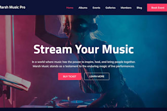design podcast create music website dj website website on wordpress wix website