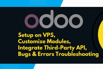 do odoo setup, module and API development, bugs and error fixing
