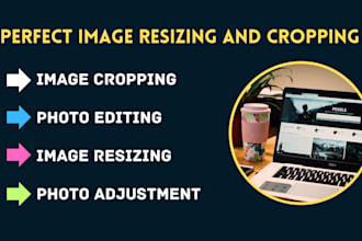 do perfect photo resizing, cropping, photo adjustment, and background removal