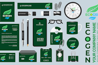 eco friendly logo branding design sustainable identity