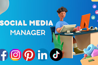 be your monthly social media manager and management