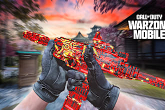 design professional unique cod warzone mobile thumbnail