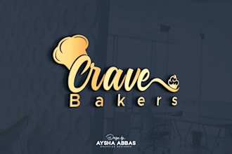 create uniquely modern, signature, bakery and business logo