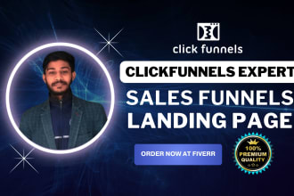 build high converting clikfunnels sales page, landing page in clickfunnels