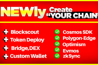 develop blockchain blockexplorer dex web3 dapp in cosmos evm solana