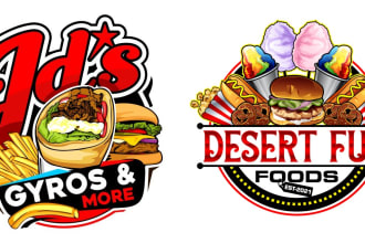 design modern awesome burger logo