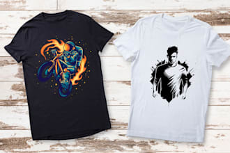 create t shirt design and graphics for merchandise