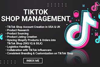 be your tiktok shop manager and ads expert