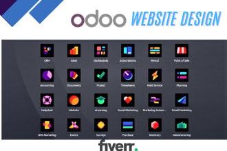 design and customize a professional odoo website for you