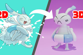 create 3d character modeling