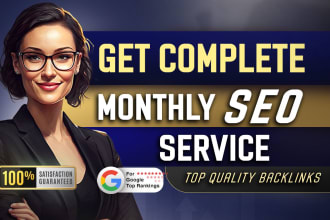 do  monthly SEO service for strong keyword dominance