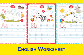 design preschool kindergarten worksheets and educational material