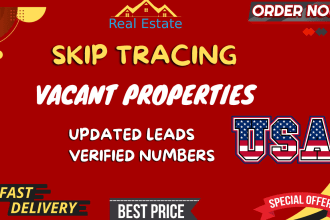 do vacant home or vacant land leads  with contact details