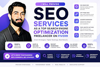 provide SEO services as a top search engine optimization freelancer on fiverr