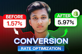 increase your conversion rate by cro audit with optimization shopify cro