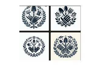 design  gardening tools logo in 12 hours