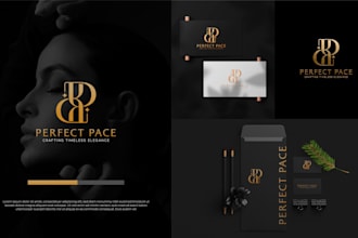 do unique modern luxury minimalist business logo design