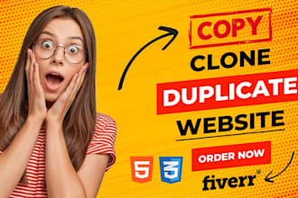 create, copy clone website in HTML CSS bootstrap