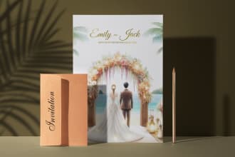 design wedding save the date bridal baby shower event greeting card invitation