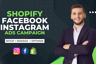 run shopify facebook ads,advertising,fb marketing,ig ads campaign