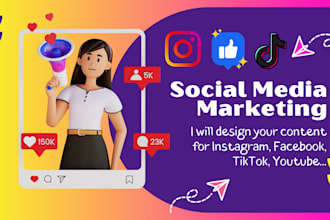 design dynamic, trendy, engaging content for your social media