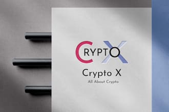 give attractive logo about technology crypto security and tech