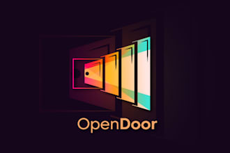 do real estate interior door logo design