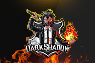 create creative discord, youtube, twitch or others logo