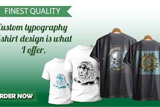 design t shirts pod typography