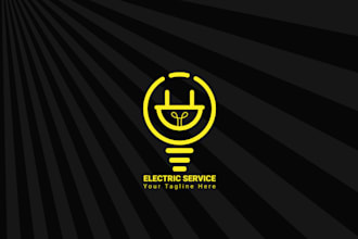 provide modern electrician, handyman, roofing or plumbing logo