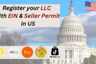 create usa llc, register llc with ein, reseller permit