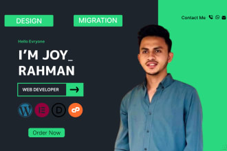 convert wix template to wordpress with elementor