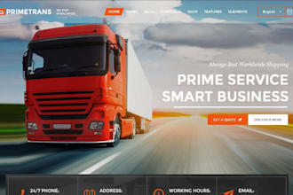 develop trucking, logistics, dispatch freight, moving company website