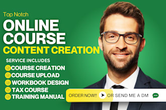 online course creation, course video, workbook design, teachable, wix, thinkific