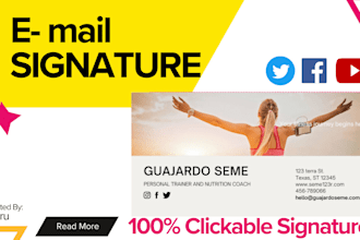 create a professional gmail signature with HTML