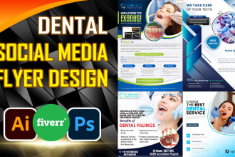design creative medical and dental flyer