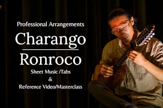 professionally arrange any song for charango or ronroco