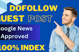 write and publish 50 guest posting backlinks hq site