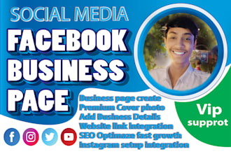 create facebook business page and setup
