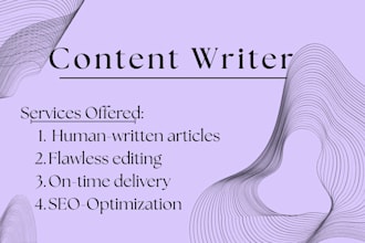 be your content creator for lifestyle blogs