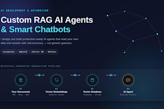 build custom rag ai agents, ai chatbots using langchain, openai, and vector data
