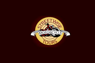 design modern motorbike training logo