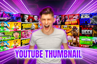 design top level premium quality thumbnails in 2 hours