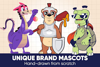 design a unique vector mascot character for your brand