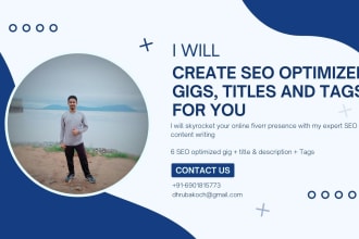 skyrocket your online fiverr presence with expert SEO content writing