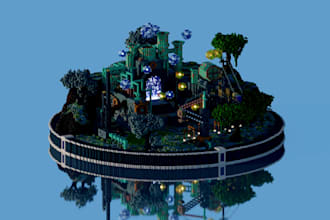 build minecraft spawn hubs, lobbies, minigame maps for you