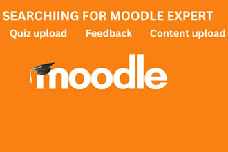 act as your your admin and support on moodle lms
