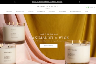 design a profitable candle store dropshipping store